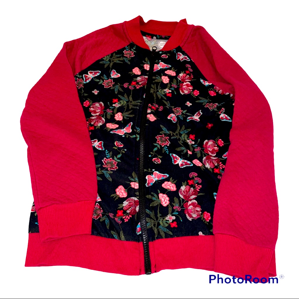 Wonder Nation Floral Light Weight Jacket Sz10/12